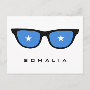 Somalia teilt Sondertext und Farbpostkarte Postkarte
