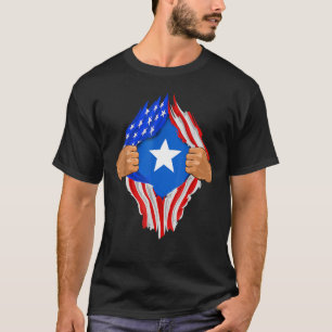 Somalian Blood Inside Me Somalia Flag Mens Womens T-Shirt