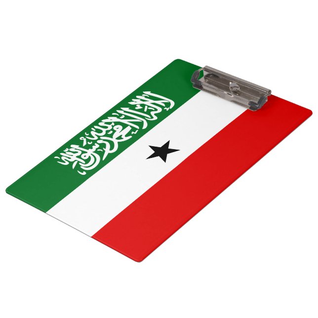Somaliland Flag Klemmbrett (Schrägansicht)
