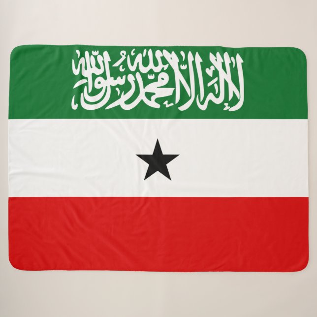 Somaliland Flag Sherpadecke (Vorderseite (Horizontal))