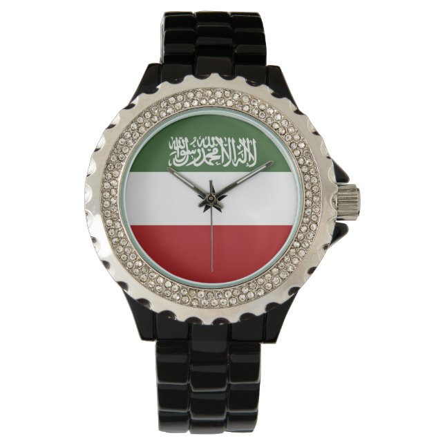 Somaliland-Flagge Armbanduhr (Vorderseite)
