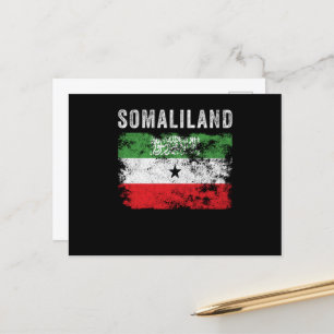 Somaliland-Flagge bedruckt Postkarte