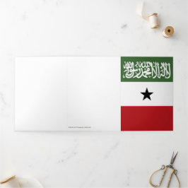 Somaliland-Flagge Dreifach Gefaltete Karte