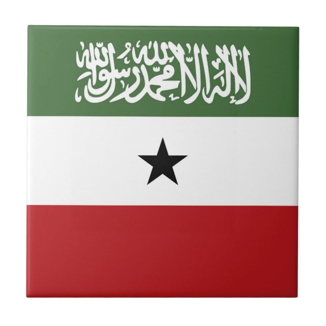 Somaliland-Flagge Fliese (Vorderseite)