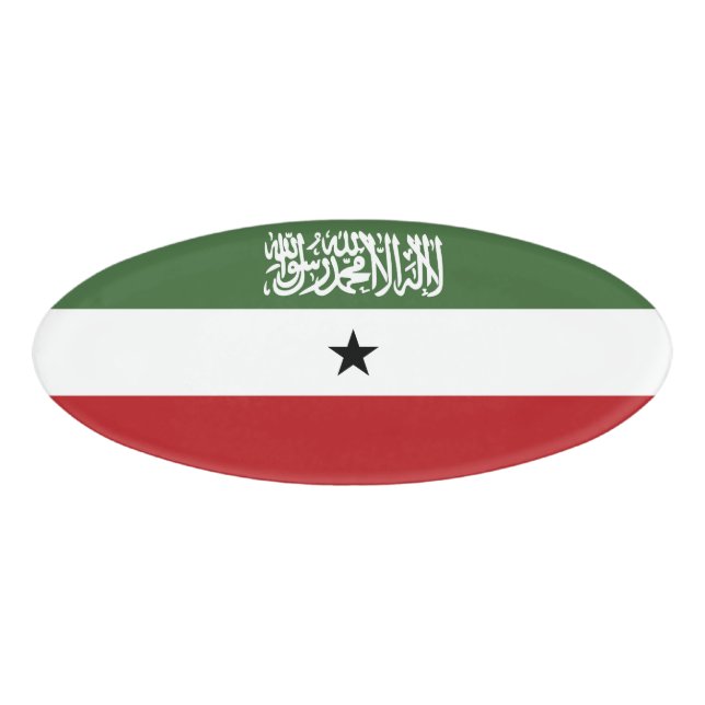 Somaliland-Flagge Namenschild (Vorderseite)