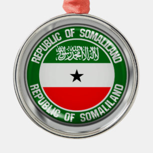 Somaliland Round Emblem Ornament Aus Metall
