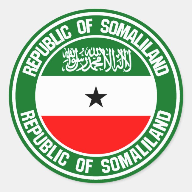 Somaliland Round Emblem Runder Aufkleber (Vorderseite)