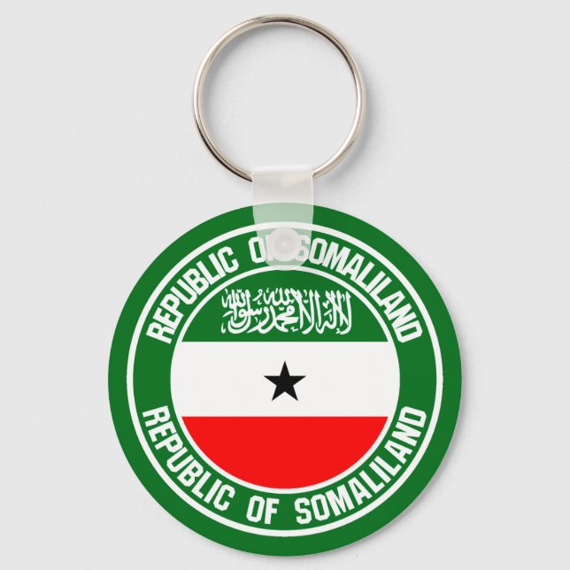 Somaliland Round Emblem Schlüsselanhänger (Vorderseite)