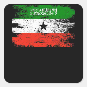 Somaliland-Shirt-Geschenk-Land-Flagge patriotisch Quadratischer Aufkleber