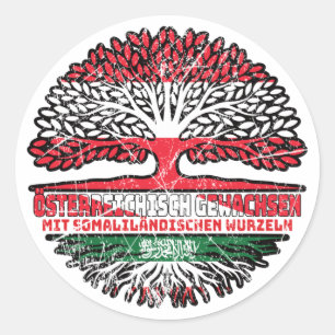 Somaliland Somaliländisch Österreich Runder Aufkleber