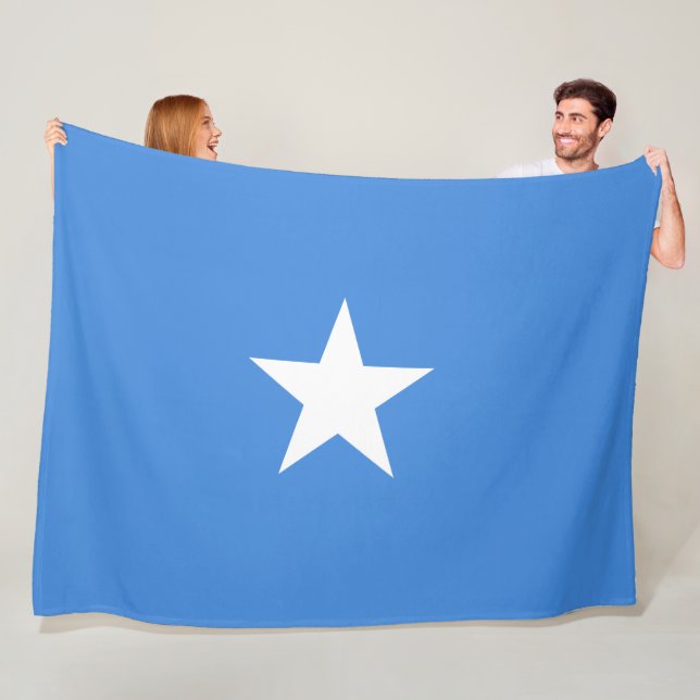 Somalische Flagge (Somalia) Fleecedecke (Beispiel)