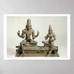 Somaskanda, Chola, Tamil Nadu (Bronze) Poster
