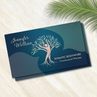 Somatische Körperarbeit Craniosacral-Therapie Baum Visitenkarte