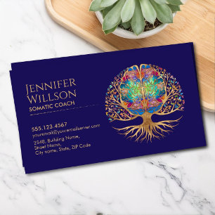 Somatischer Coach Brain Tree Mind Body Wellness Visitenkarte