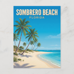 Sombrero Beach Florida Postkarte