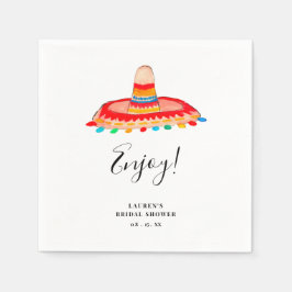 Sombrero, Bridal Fiesta, Brautparty Serviette