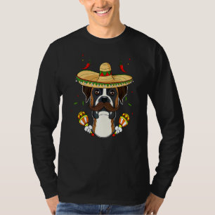 Sombrero Dog I Cinco De Mayo Boxer T-Shirt