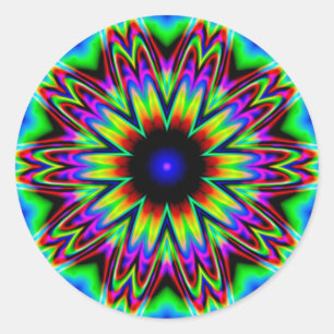 Sombrero Galaxy Mandala Runder Aufkleber