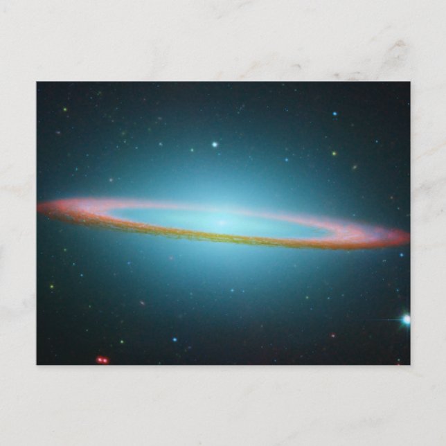 Sombrero Galaxy Space Fotografie Postkarte (Vorderseite)