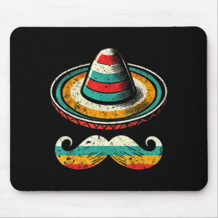 Sombrero Gesicht Cinco De Mayo Schnurrbart Fiesta Mousepad