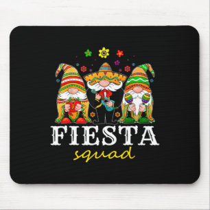 Sombrero Gnome Hat Mexican Cinco De Mayo Gnomes Fi Mousepad