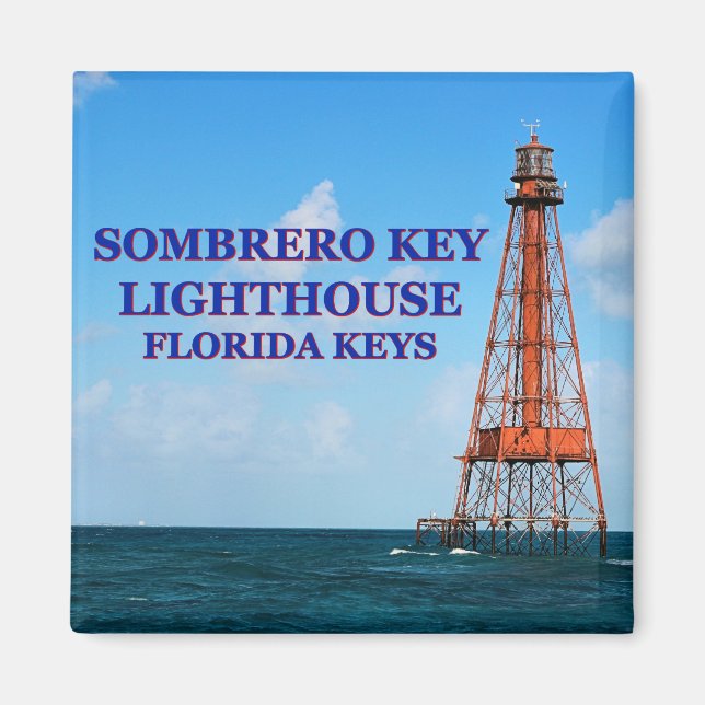 Sombrero Key Lighthouse, Florida Keys Magnet (Vorne)
