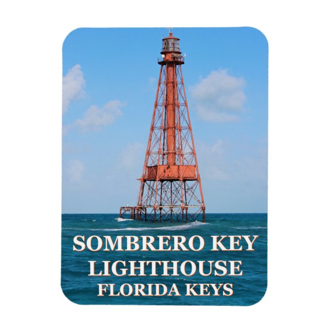 Sombrero Key Lighthouse, Florida Keys Magnet (Vertikal)