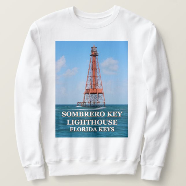 Sombrero Key Lighthouse, Florida Keys Sweatshirt (Design vorne)