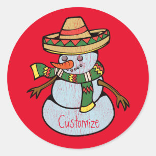 Sombrero Santa Thunder_Cove Runder Aufkleber
