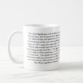 Sombrero-Schlüsselleuchtturm, Florida befestigt Kaffeetasse