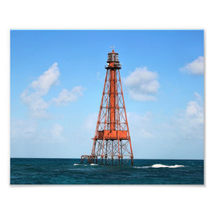 Sombrero-Schlüsselleuchtturm, Florida-Schlüssel Fotodruck