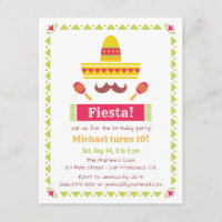 Sombrero und Mustache Mexikanisches Fiesta-Party