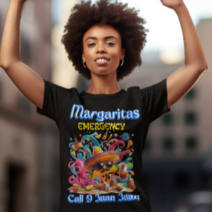 Sombrero und Sonnenbrille Margarita Emergency T-Shirt