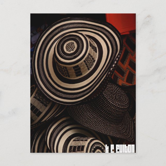 Sombrero Vueltiao: postcard Postkarte (Vorderseite)