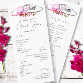 Sombreros & Blume Mexikanisches Hochzeitsprogramm
