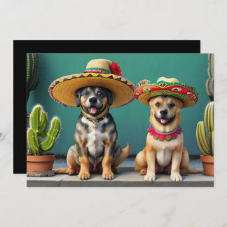 Sombreros perros einladung