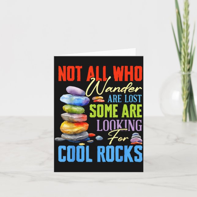 Some Are Looking For Cool Rocks - Geologist Geode  Karte (Vorderseite)