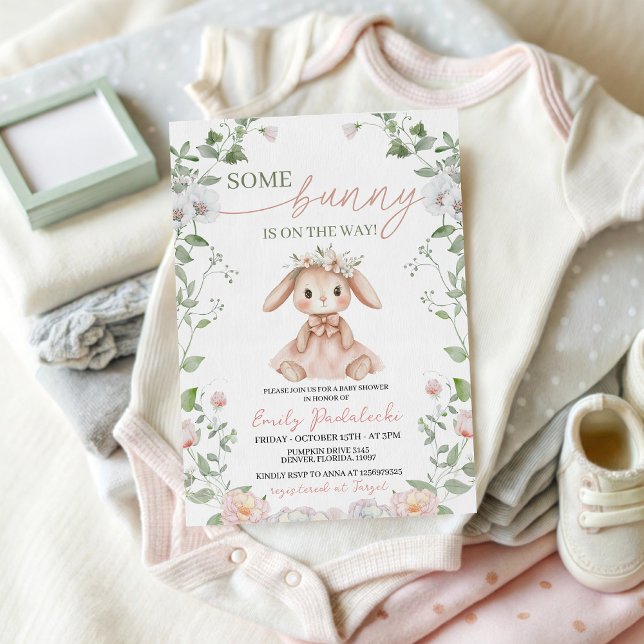 Some Bunny Baby Shower Invitation (Créateur téléchargé)
