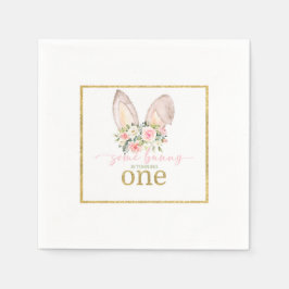Some Bunny is turning ONE (Bunny Ears) Serviette