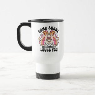 Some Bunny Liebt Dich – Süße Hasen-Tasse für Hasen Reisebecher