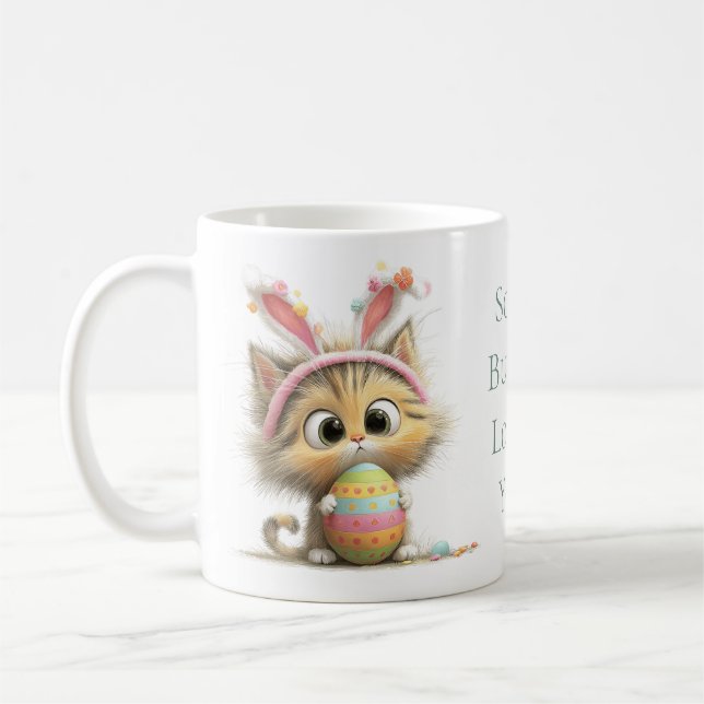 Some Bunny Loves You Easter Cat Mug Kaffeetasse (Links)