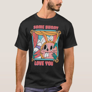 Some Bunny Loves You – Süßer Osterhase Retro Illus T-Shirt