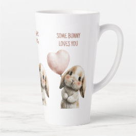 Some Bunny Loves You with Heart Balloon Milchtasse