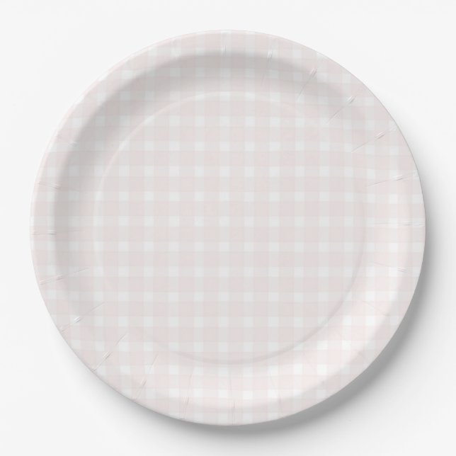 Some Bunny Sweet Pink Baby Shower  Pappteller (Vorderseite)