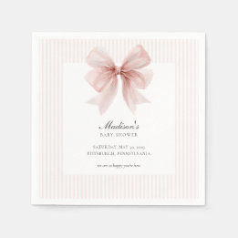 Some Bunny Sweet Pink Baby Shower  Serviette
