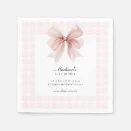 Some Bunny Sweet Pink Baby Shower  Serviette