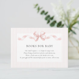 Some Bunny Sweet Pink Girl Baby Shower  Begleitkarte