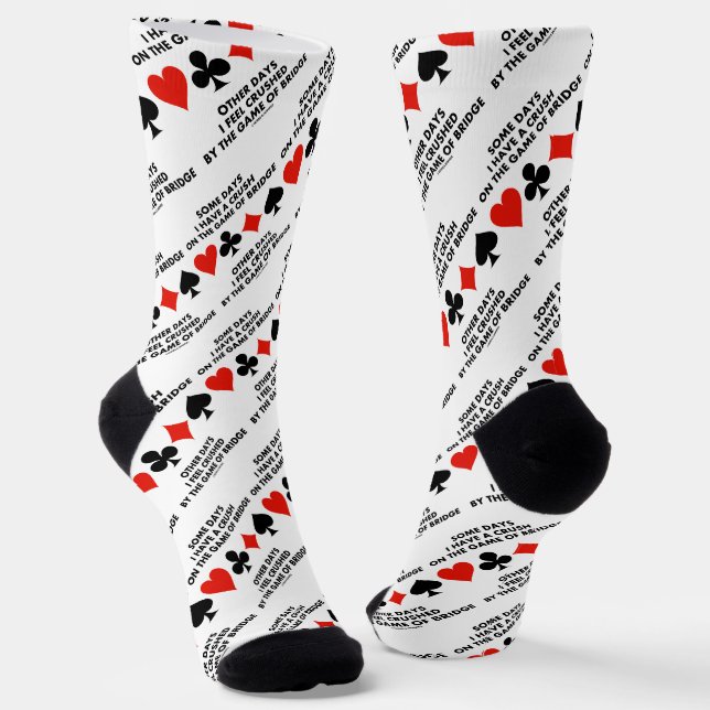 Some Days I Have A Crush On The Game Of Bridge Socken (Gewinkelt)