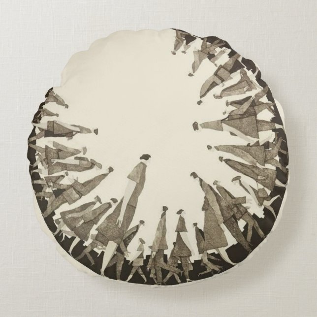 Some Zeitgeist — Core Collection (Diptych) Rundes Kissen (Vorderseite)