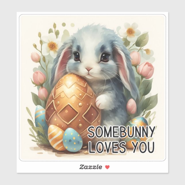 Somebsonnige Lieben Sie Ostern Vinyl Sticker (Blatt)